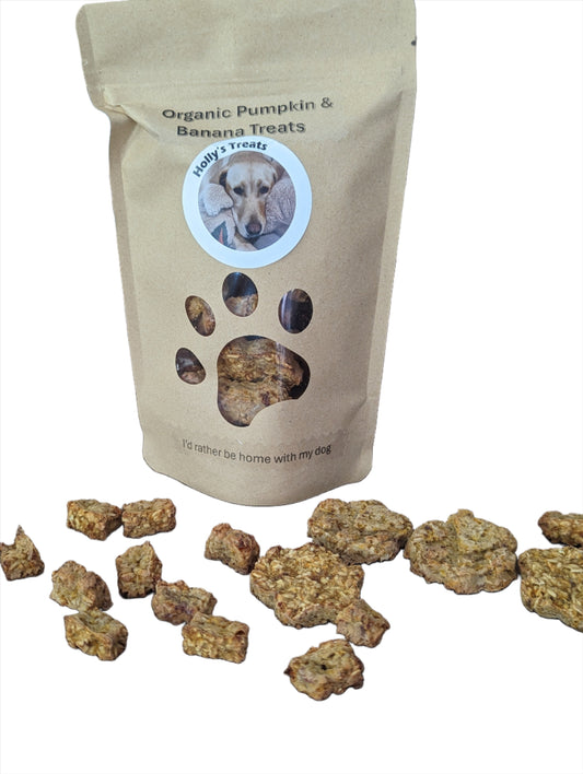 Organic Pumpkin and Organic Banana Treats - No Xylitol